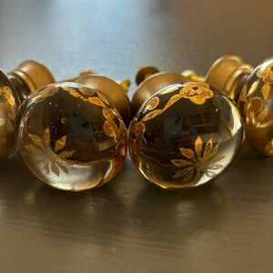 Anthropologie glass drawer pulls knobs